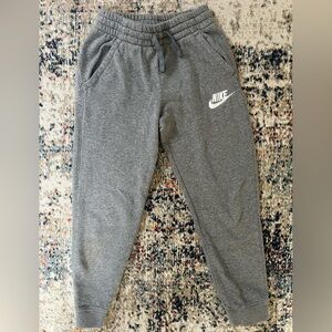 Nike Gray Sweatpants with Tapered Legs